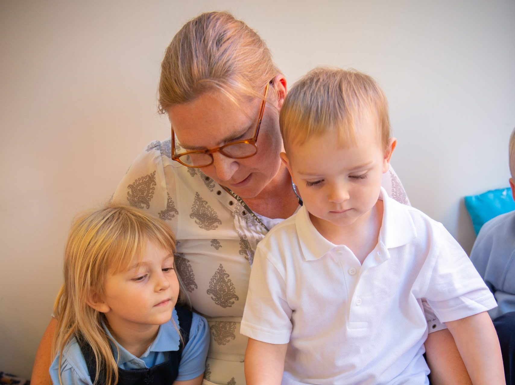 Rookwood Nursery pupils sat with teacher