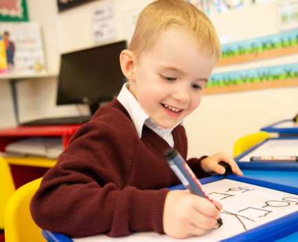 Rookwood Primary School student writing