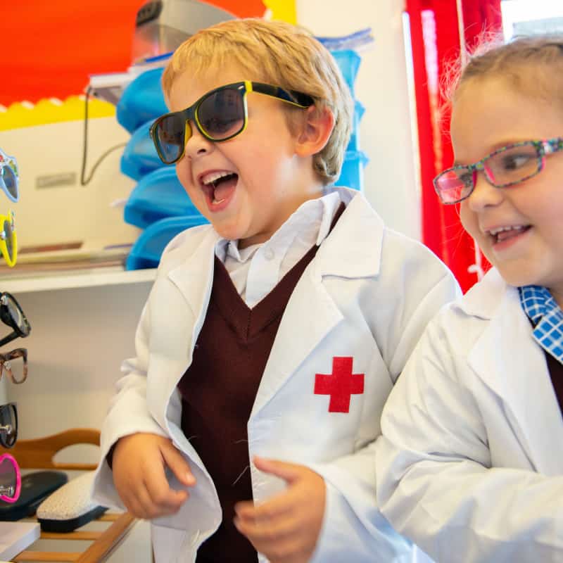 Rookwood private primary school pupils laughing